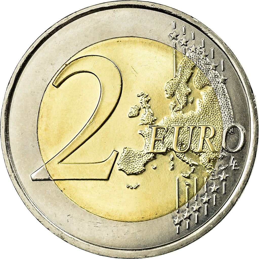 Monaco, 2 Euro, Admission à l'ONU, 2013, MS(63), Bi-Metallic