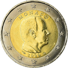 Monaco, 2 Euro, Prince Albert II, 2009, MS(63), Bi-Metallic