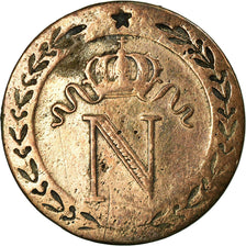 Munten, Frankrijk, Napoléon I, 10 Centimes, 1809, Paris, ZG+, Billon, KM:676.1