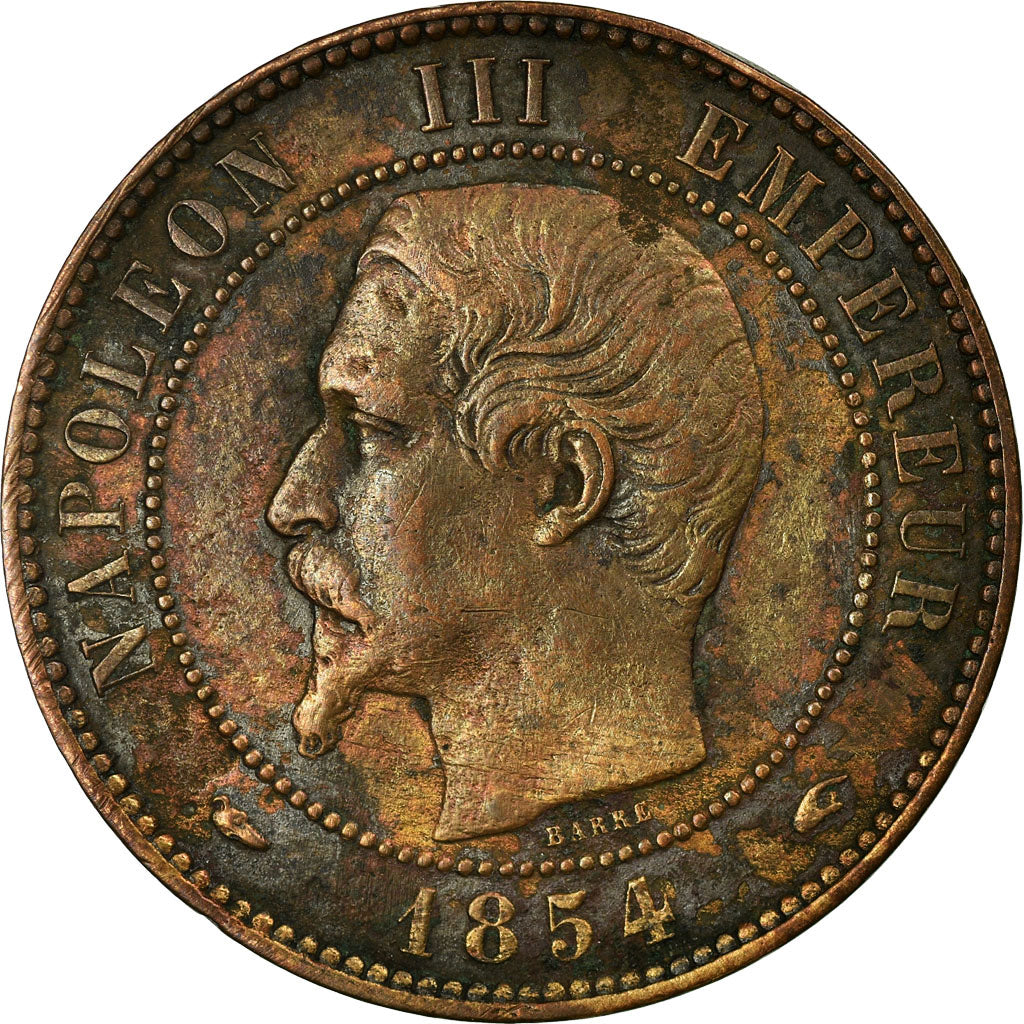 Moneta, Francja, Napoleon III, Napoléon III, 10 Centimes, 1854, Paris