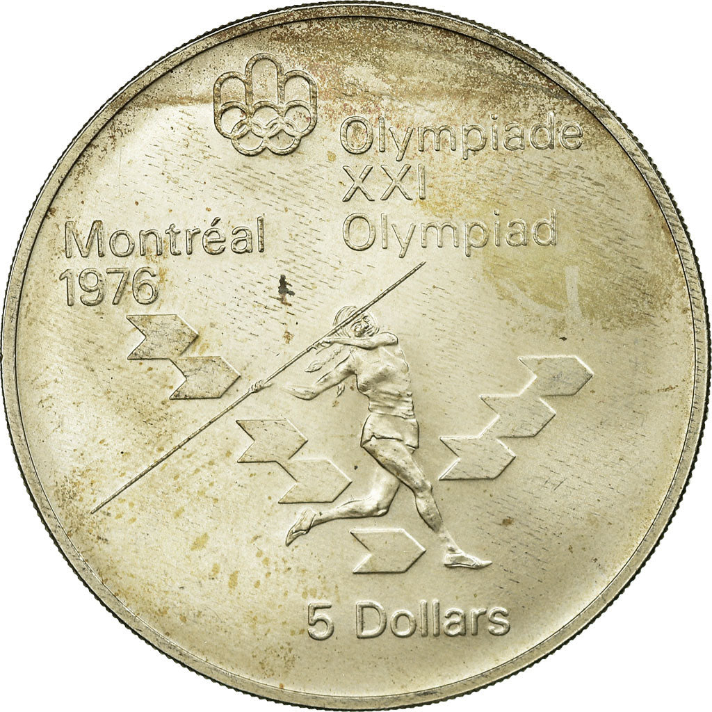 Coin, Canada, Elizabeth II, 5 Dollars, 1975, Royal Canadian Mint, Ottawa