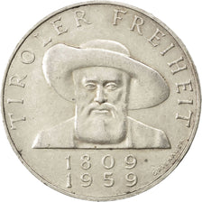 AUSTRIA, 50 Schilling, 1959, KM #2888, AU(55-58), Silver, 34, 19.88