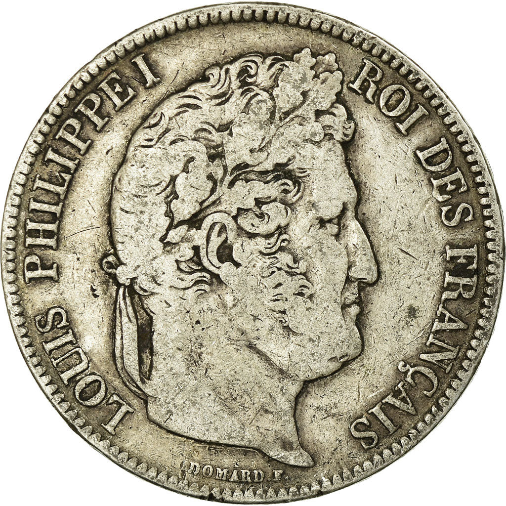 Coin, France, Louis-Philippe, 5 Francs, 1842, Bordeaux, VF(20-25), Silver