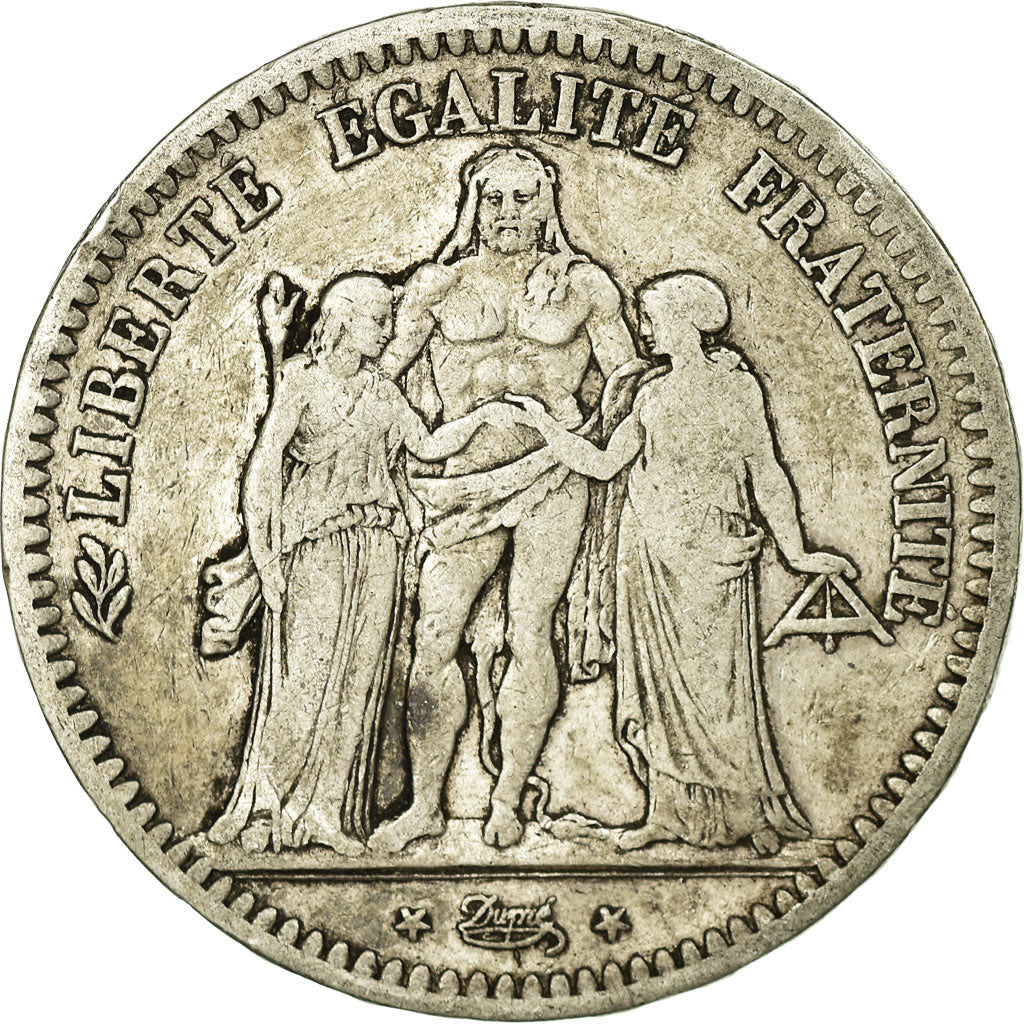 Coin, France, Hercule, 5 Francs, 1848, Paris, VF(20-25), Silver, KM:756.1