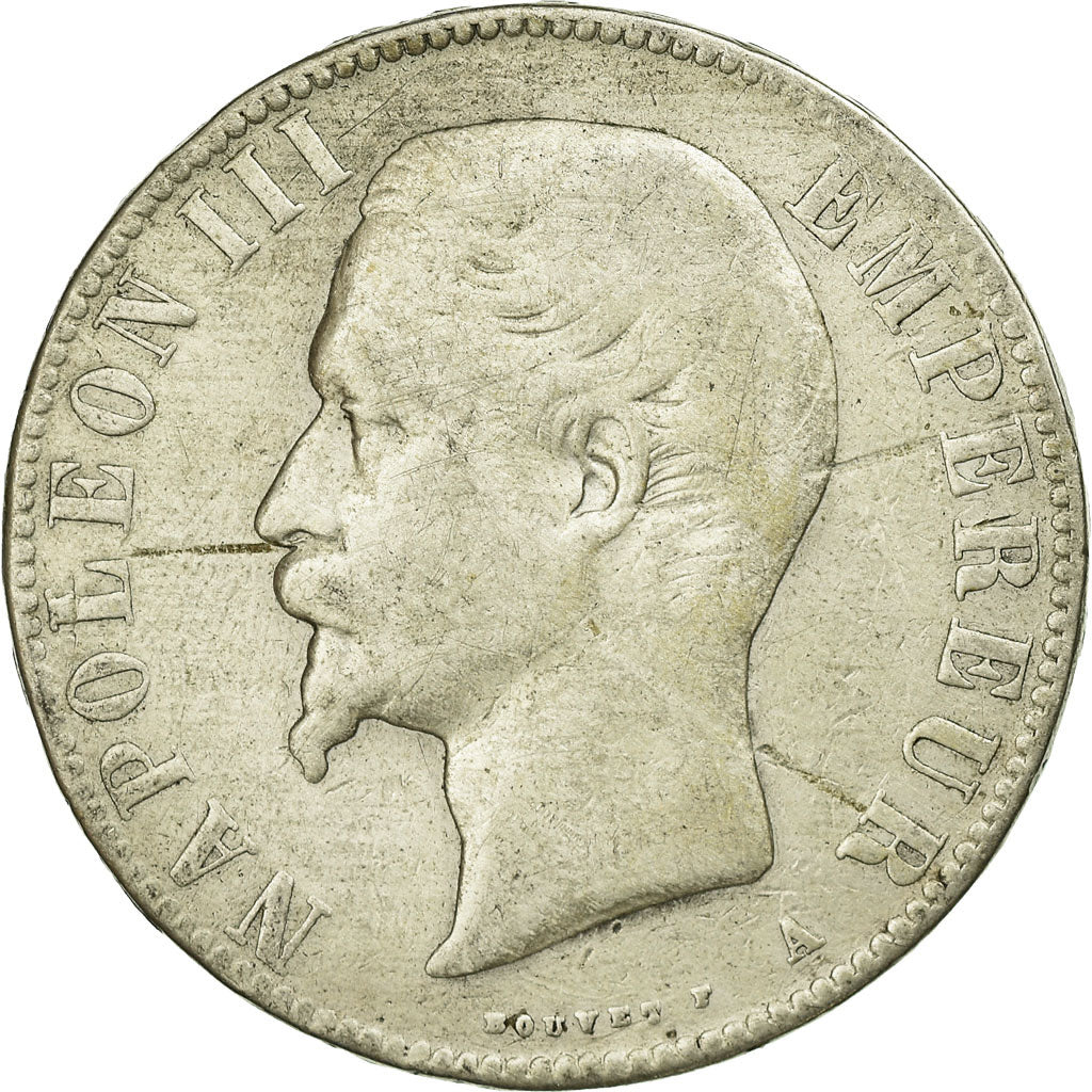 Coin, France, Napoleon III, Napoléon III, 5 Francs, 1855, Paris, VF(20-25)