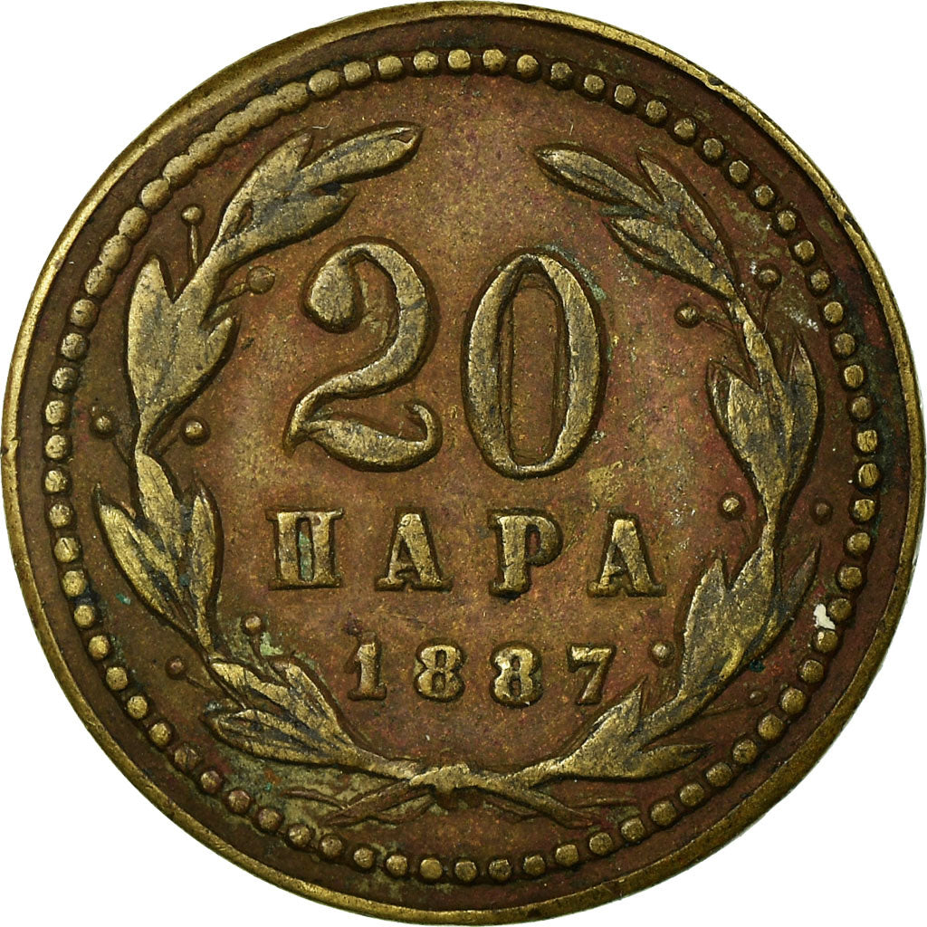 Coin, Serbia, 20 Para, 1887, EF(40-45), Bronze