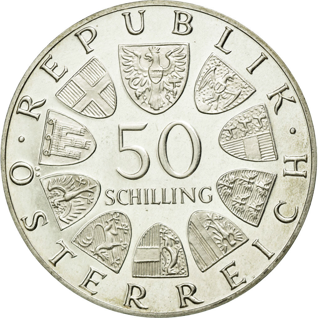 Coin, Austria, 50 Schilling, 1978, AU(55-58), Silver, KM:2937