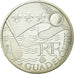 França, 10 Euro, Guadeloupe, 2010, MS(63), Prata, KM:1655