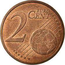 France, 2 Euro Cent, Double face commune, Fautée, SUP, Copper Plated Steel