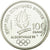 Moneda, Francia, Cross-country skier, 100 Francs, 1991, BE, EBC, Plata, KM:994