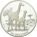 Coin, Somalia, Girafes, 250 Shillings, 1999, Proof, MS(65-70), Silver, KM:105