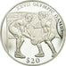 Coin, Liberia, Basket-Ball, 20 Dollars, 2000, Proof, MS(60-62), Silver, KM:488