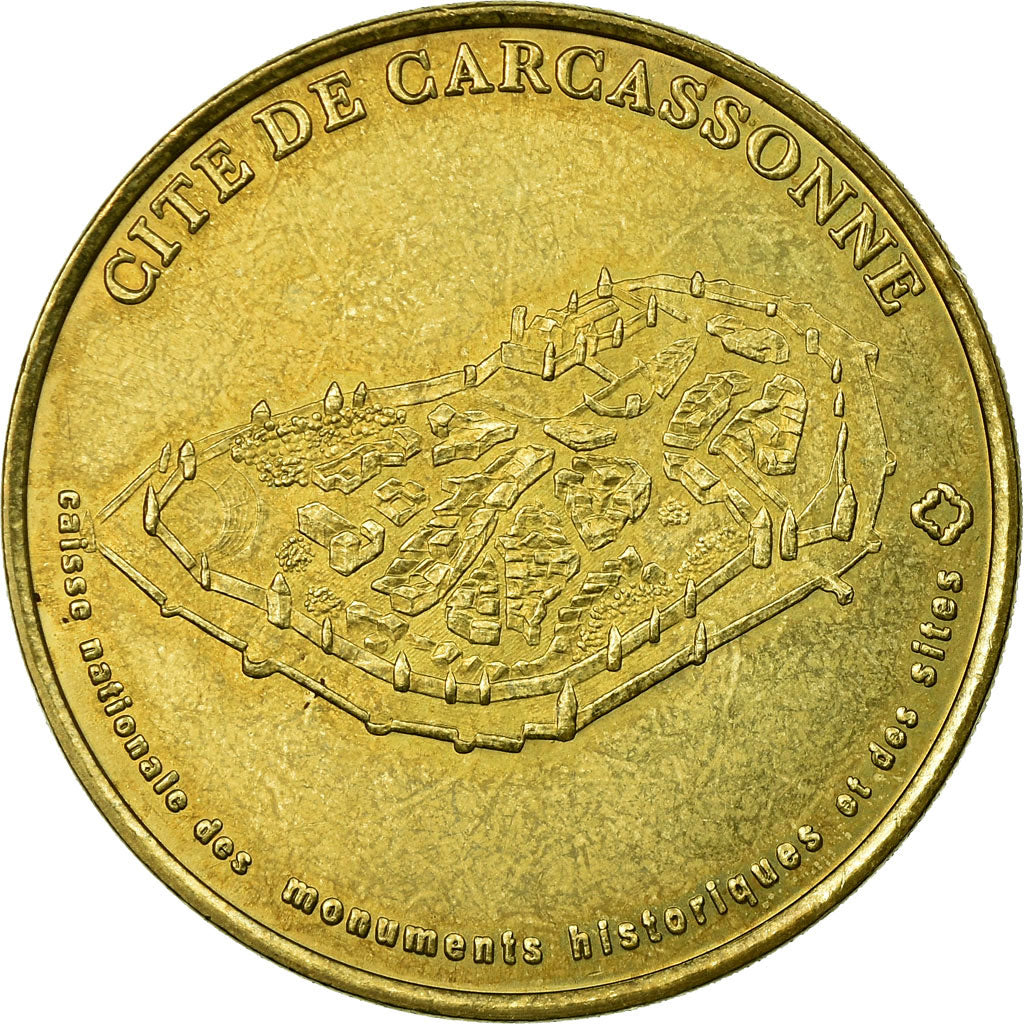 France, Token, Carcassonne - cité, 2000, MDP, AU(55-58), Cupro-nickel Aluminium