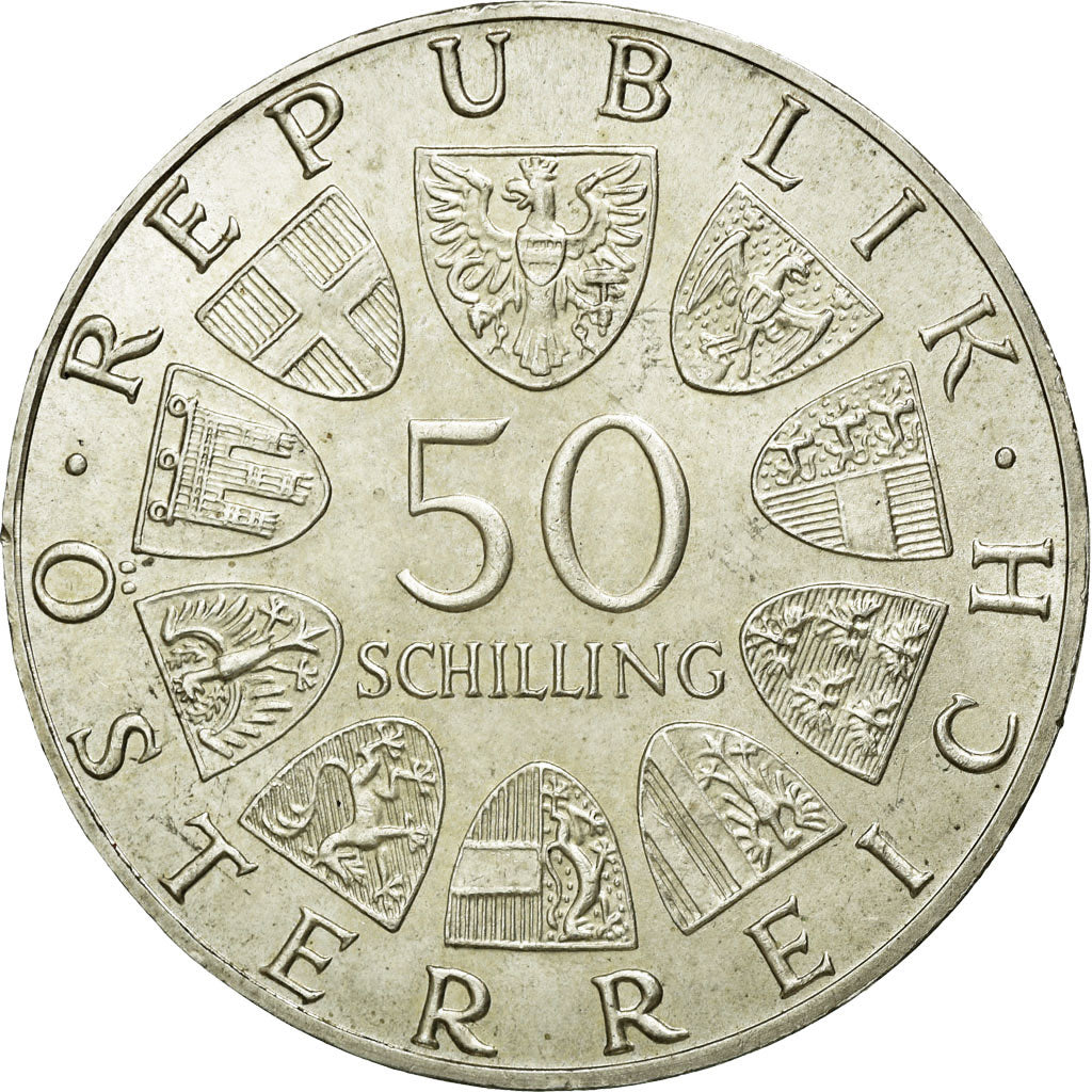 Coin, Austria, 50 Schilling, 1978, AU(55-58), Silver, KM:2937