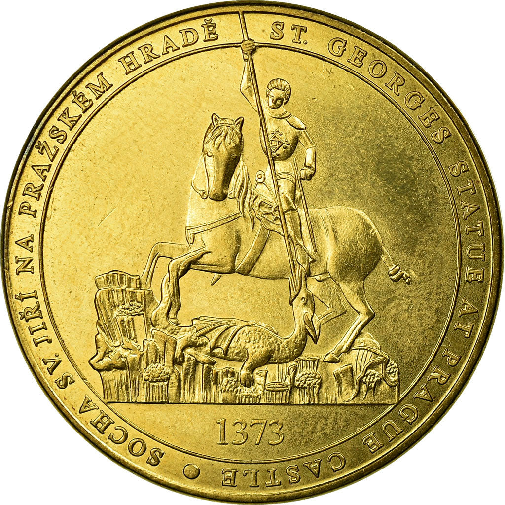 République Tchèque, Jeton, Prague - Basilique Saint Georges, SUP, Cupro-nickel