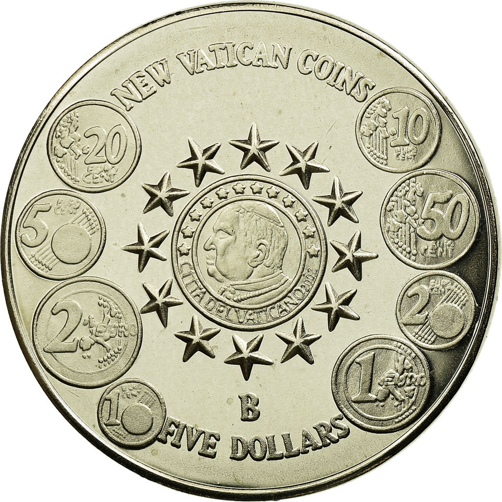 Coin, Liberia, 5 Dollars, 2004, MS(65-70), Cupro-nickel