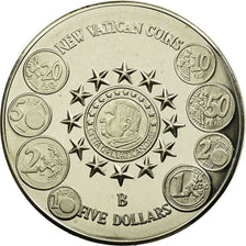 Coin, Liberia, 5 Dollars, 2004, MS(65-70), Cupro-nickel