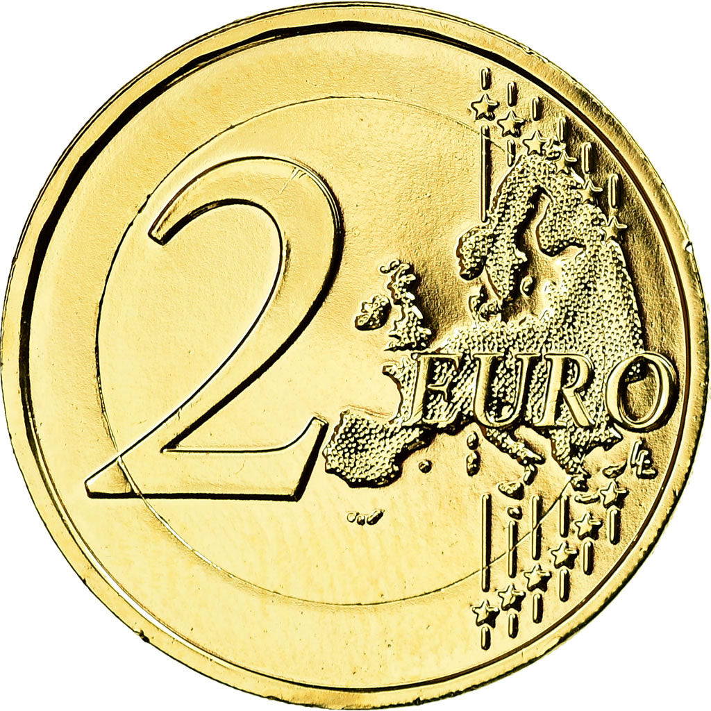 Slovakia, 2 Euro, 2013, gold-plated coin, MS(63), Bi-Metallic, KM:128