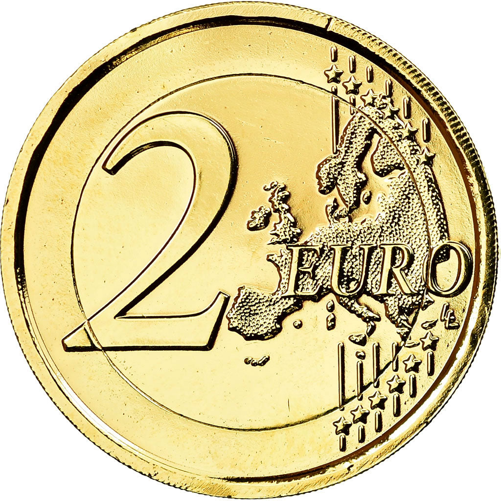 Italia, 2 Euro, Giuseppe Verdi, 2013, gold-plated coin, SC, Bimetálico