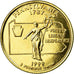 Coin, United States, Pennsylvania, Quarter, 1999, U.S. Mint, Denver, gold-plated