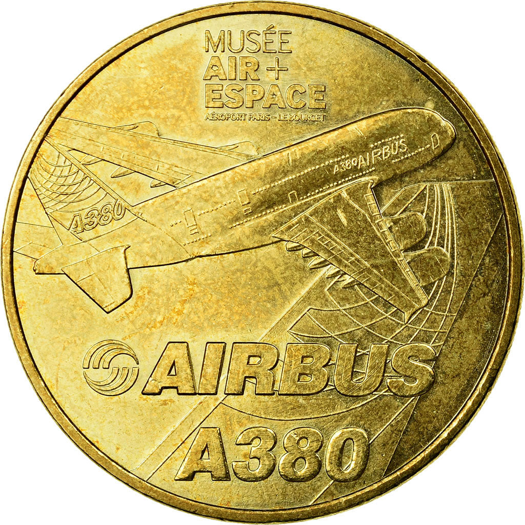 France, Jeton, 93/ Airbus A380 - Le Bourget, 2011, MDP, SUP, Cupro-nickel