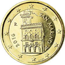 San Marino, 2 Euro, 2016, gold-plated coin, AU(55-58), Bi-Metallic