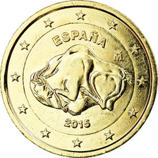 Hiszpania, 2 Euro, Grotte d'Altamira, 2015, gold-plated coin, AU(55-58)