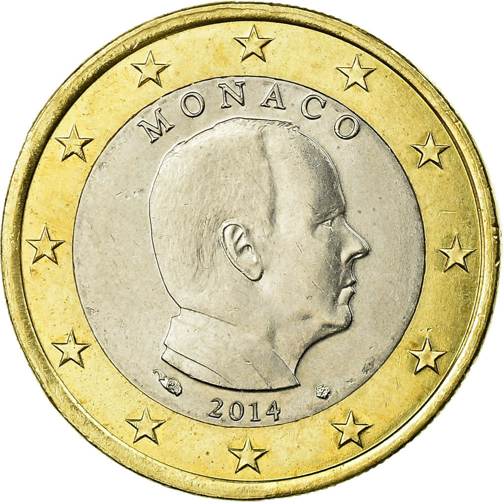 Monaco, Euro, Prince Albert, 2014, AU(55-58), Bi-Metallic, Gadoury:MC 193