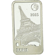 Moneta, Wyspy Salomona, Tour Eiffel, Half Dollar, 2015, MS(65-70), Srebro