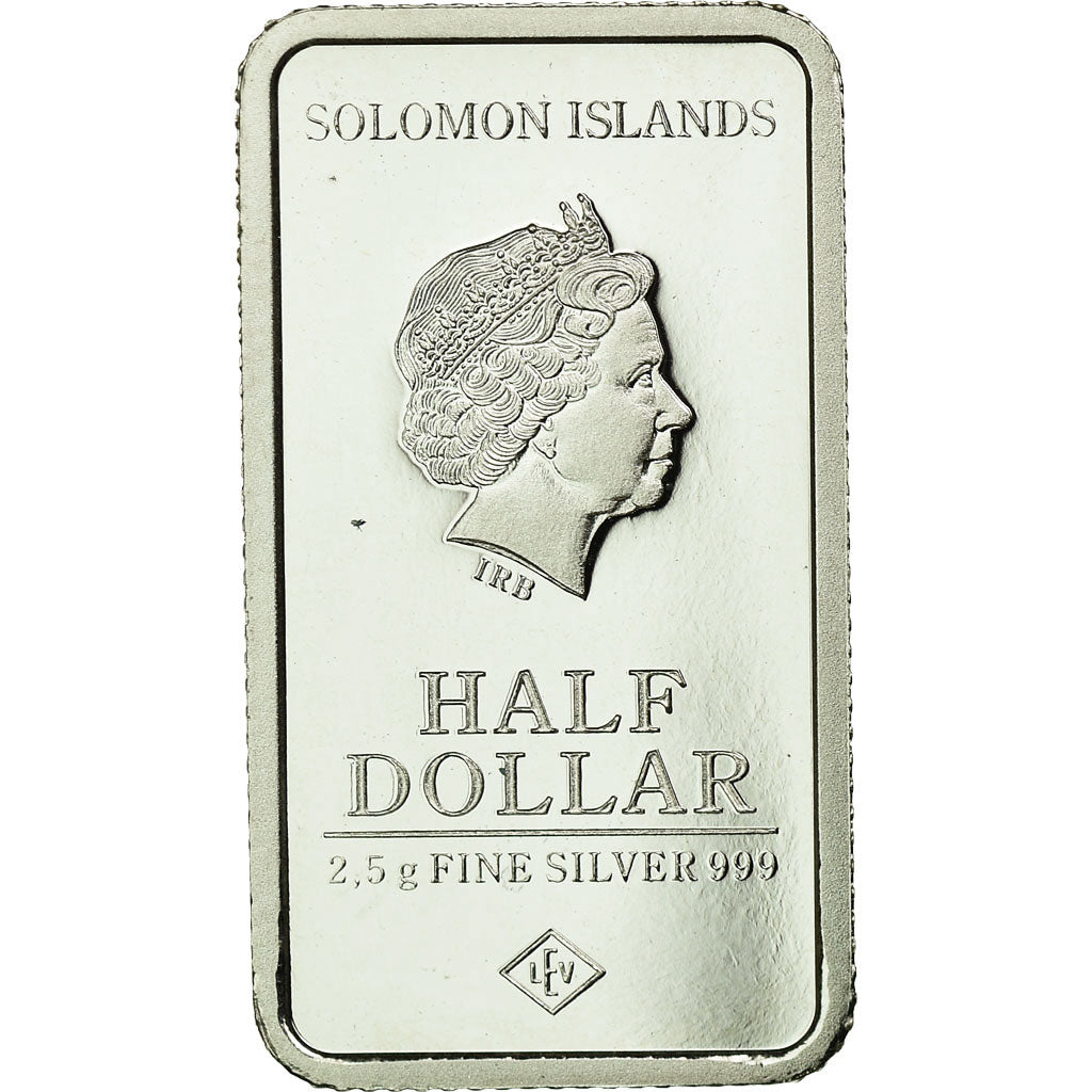 Moneta, Wyspy Salomona, Tour Eiffel, Half Dollar, 2015, MS(65-70), Srebro