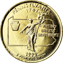 Monnaie, États-Unis, Pennsylvania, Quarter, 1999, U.S. Mint, Philadelphie