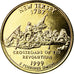 Coin, United States, New Jersey, Quarter, 1999, U.S. Mint, Denver, golden