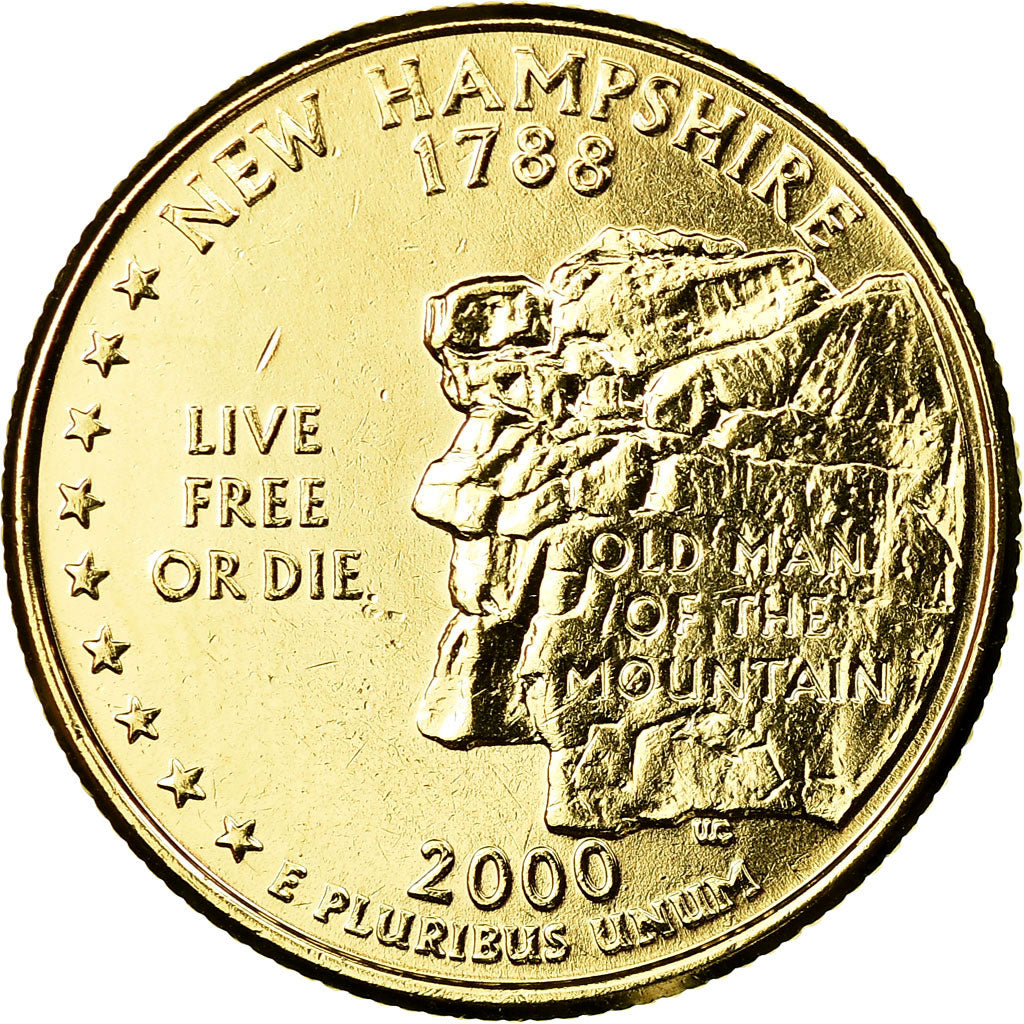 Moneta, Stati Uniti, New Hampshire, Quarter, 2000, U.S. Mint, Philadelphia