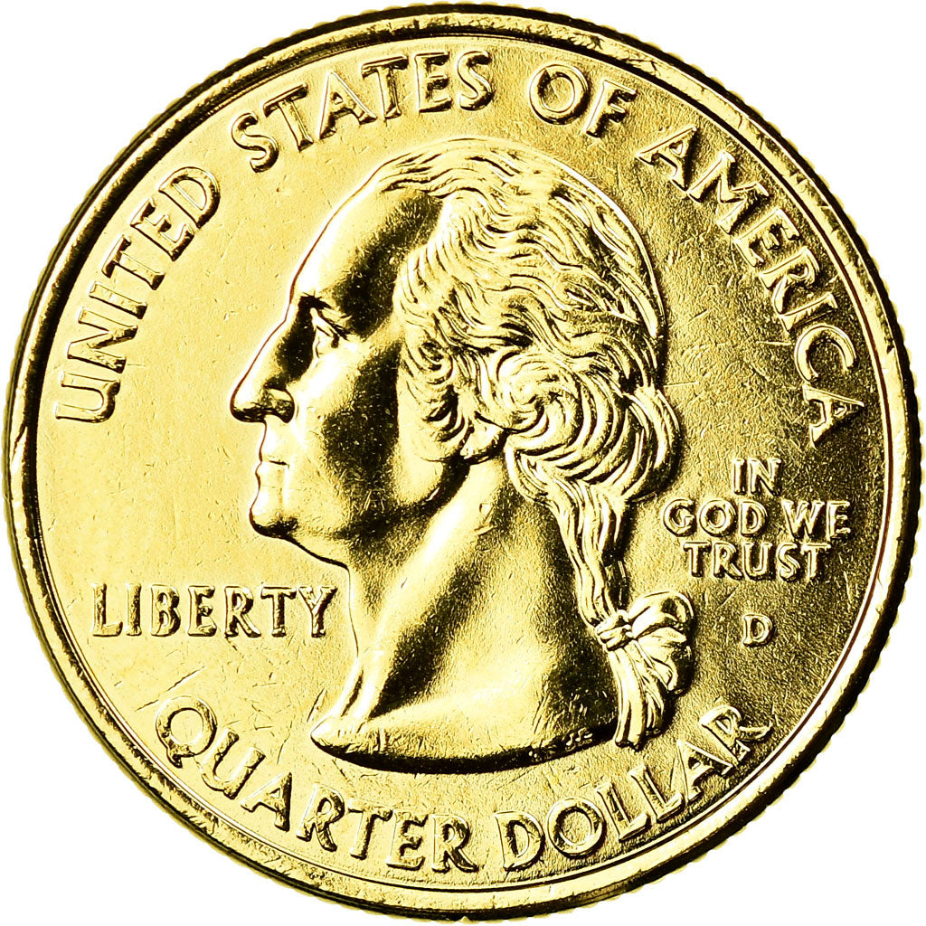 Coin, United States, Ohio, Quarter, 2002, U.S. Mint, Denver, golden, MS(60-62)
