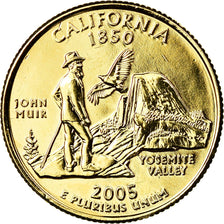 Coin, United States, California, Quarter, 2005, U.S. Mint, Denver, golden