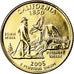 Coin, United States, California, Quarter, 2005, U.S. Mint, Denver, golden