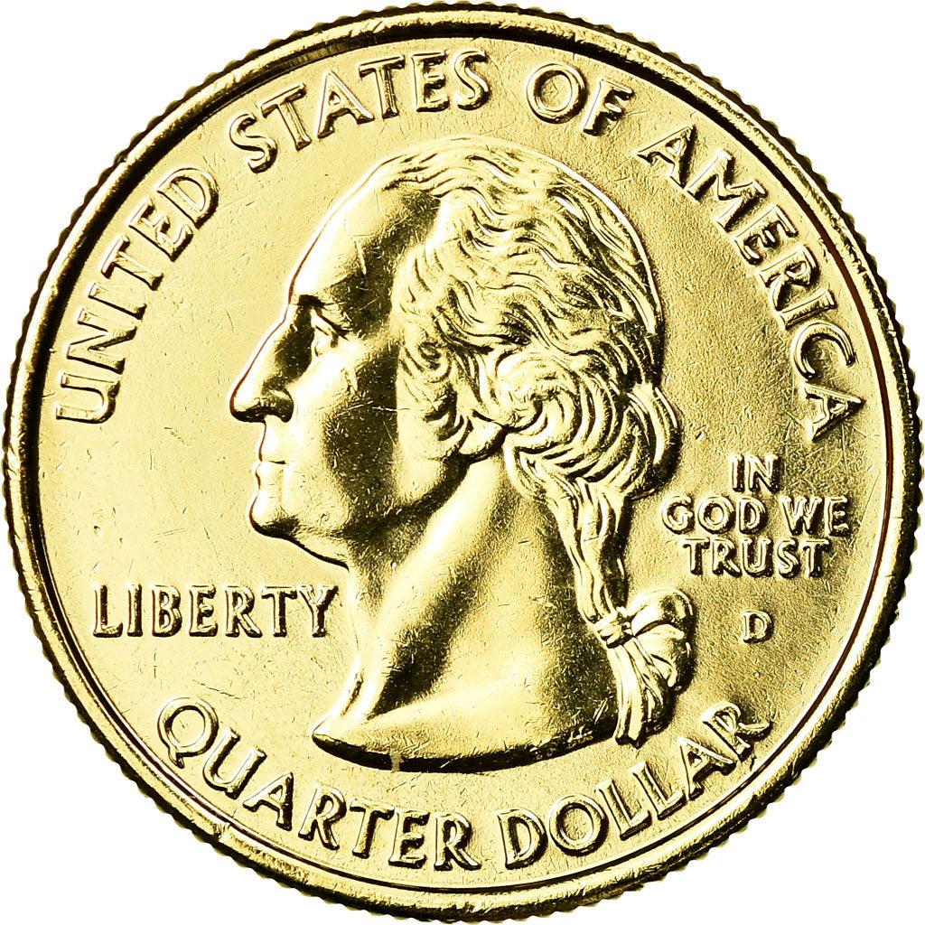 Coin, United States, South Dakota, Quarter, 2006, U.S. Mint, Denver, golden