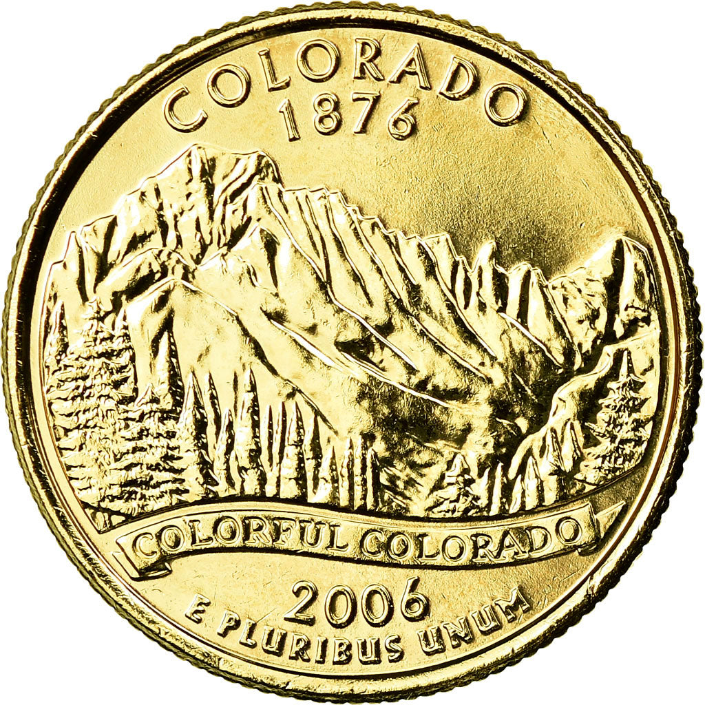 Monnaie, États-Unis, Colorado, Quarter, 2006, U.S. Mint, Denver, golden, SUP+