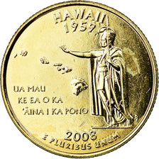 Münze, Vereinigte Staaten, Hawaii, Quarter, 2008, U.S. Mint, Denver, golden