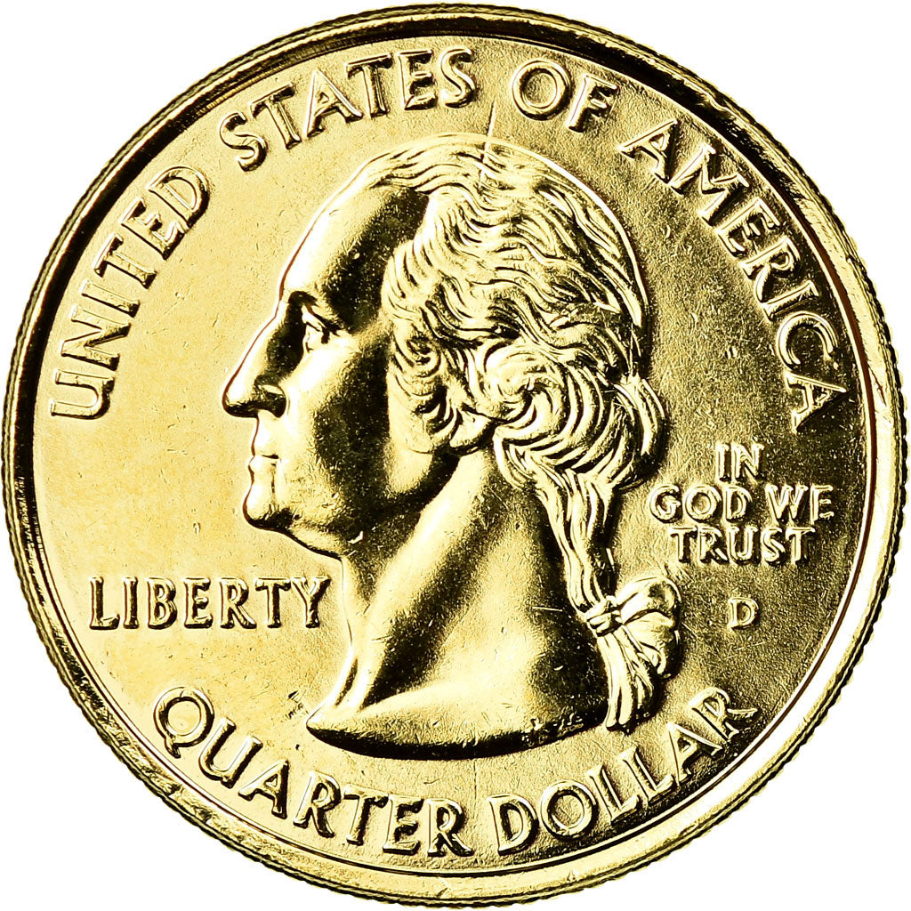 Münze, Vereinigte Staaten, Hawaii, Quarter, 2008, U.S. Mint, Denver, golden