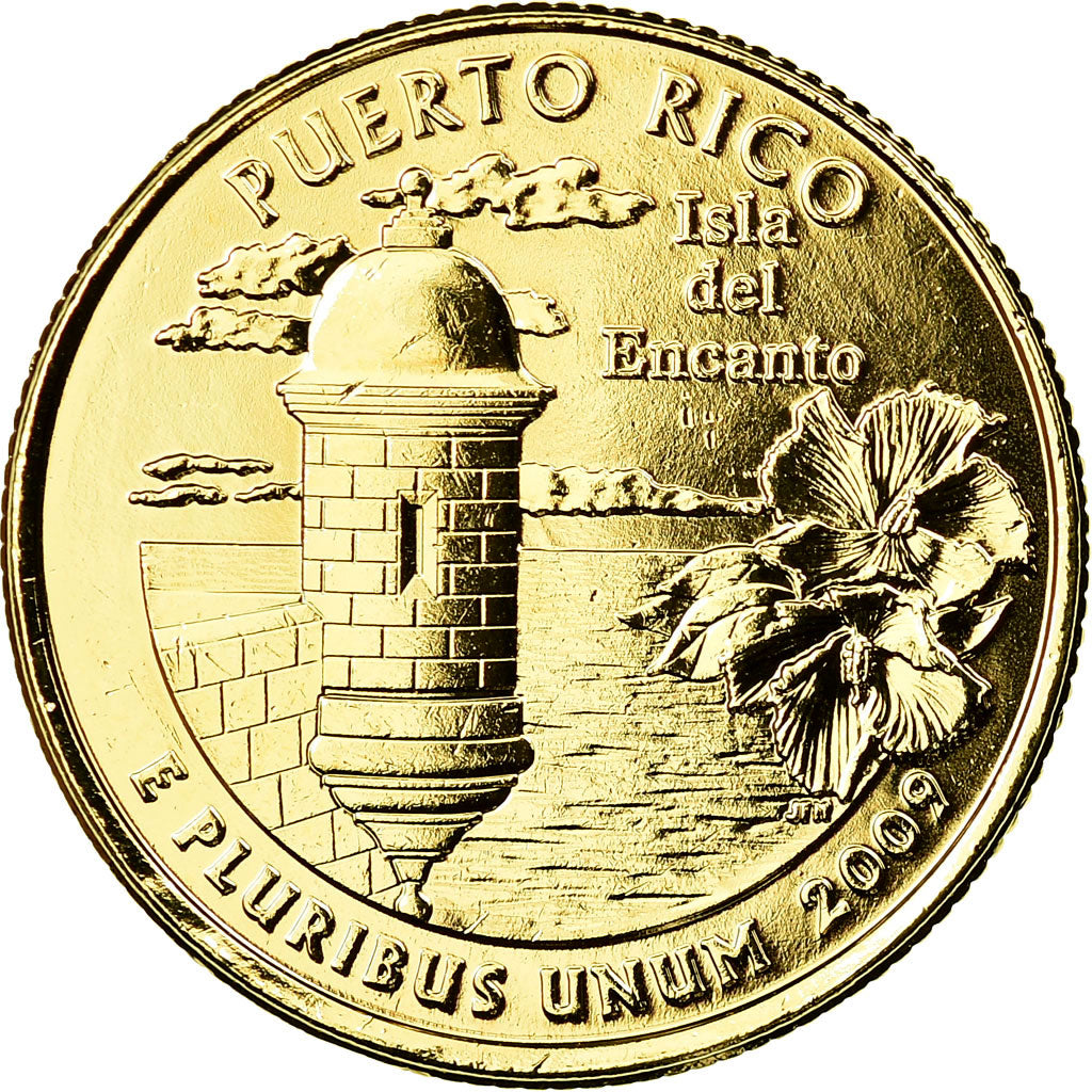 Coin, United States, Puerto Rico, Quarter, 2009, U.S. Mint, Philadelphia