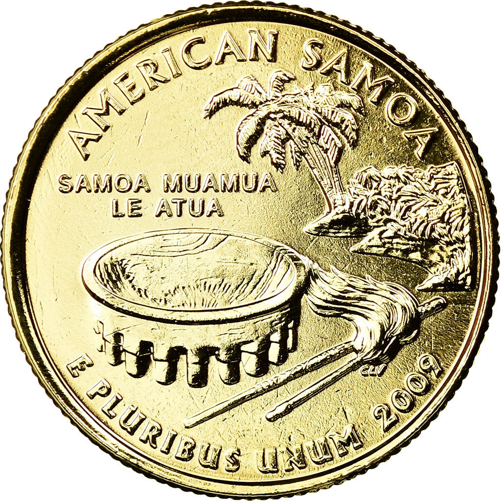 Coin, United States, American Samoa, Quarter, 2009, U.S. Mint, Philadelphia