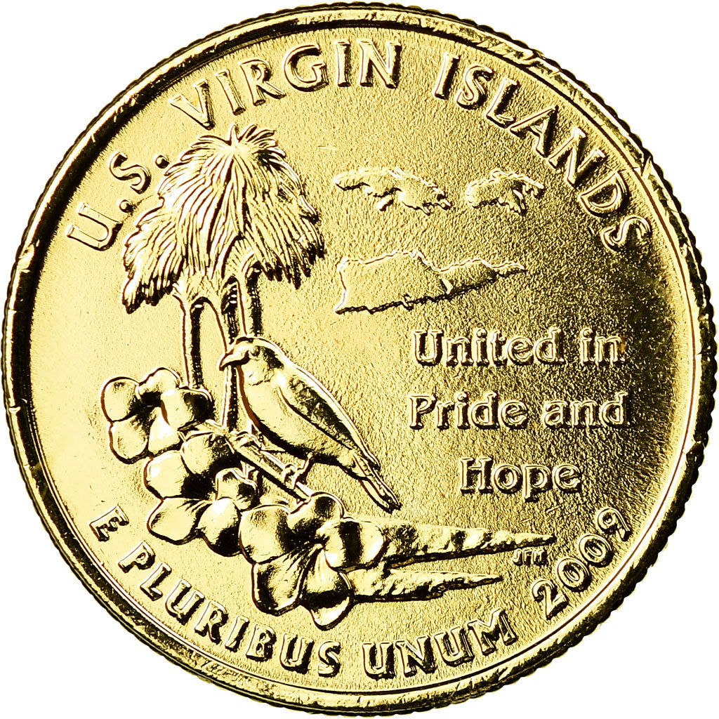 Coin, United States, U.S Virgin Islands, Quarter, 2009, U.S. Mint, Philadelphia