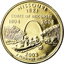 Moneta, Stati Uniti, Missouri, Quarter, 2003, U.S. Mint, Denver, golden, SPL