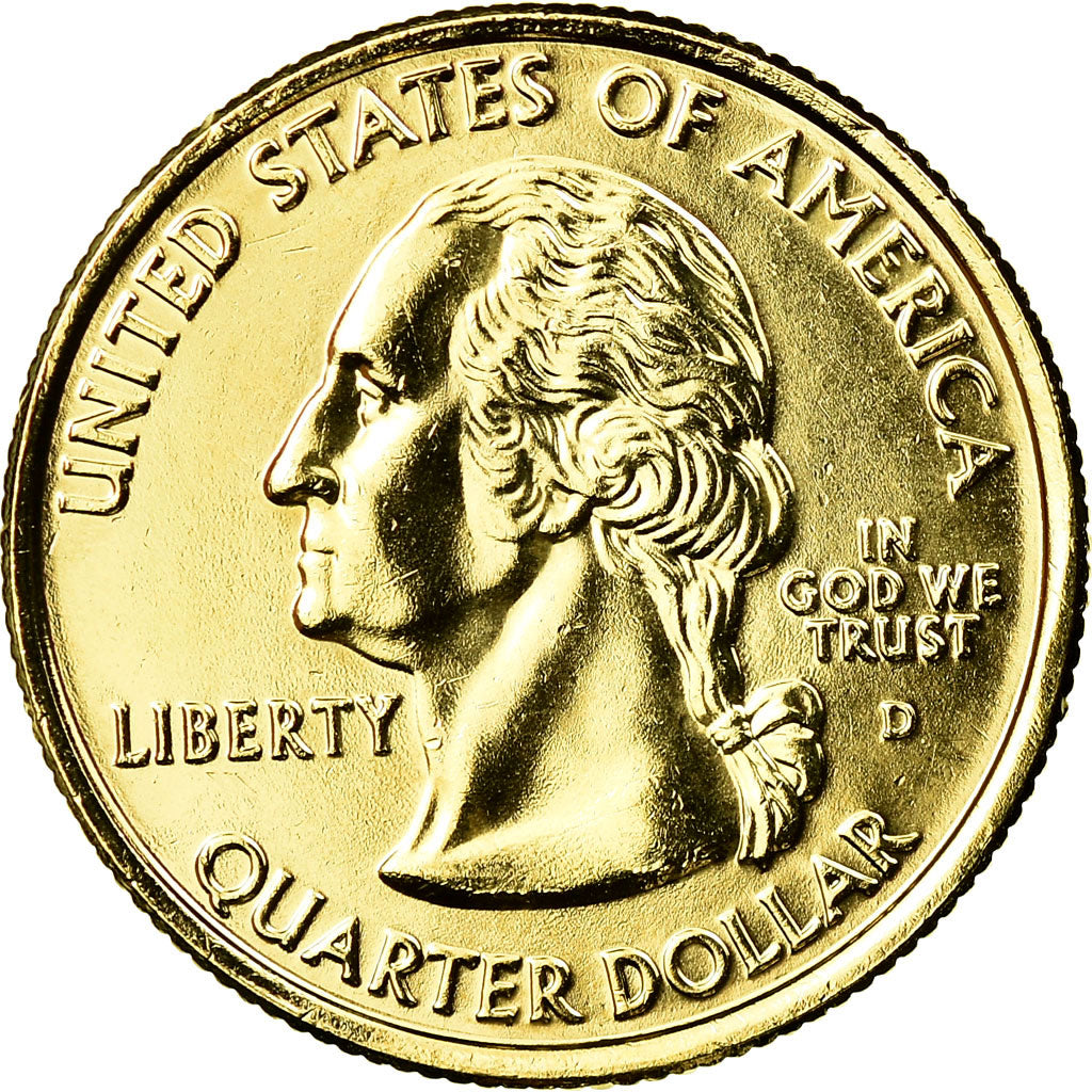 Monnaie, États-Unis, Oklahoma, Quarter, 2008, U.S. Mint, Denver, golden, SUP+