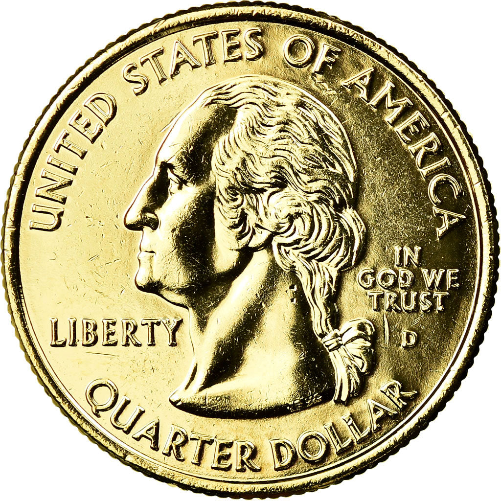 Coin, United States, Maine, Quarter, 2003, U.S. Mint, Denver, golden, MS(60-62)