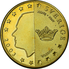 Sweden, Fantasy euro patterns, 50 Euro Cent, 2003, AU(55-58), Brass, KM:Pn6