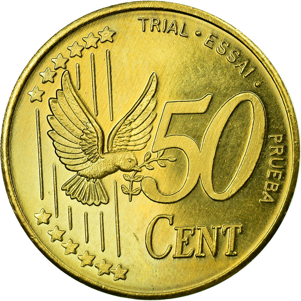 Sweden, Fantasy euro patterns, 50 Euro Cent, 2003, AU(55-58), Brass, KM:Pn6