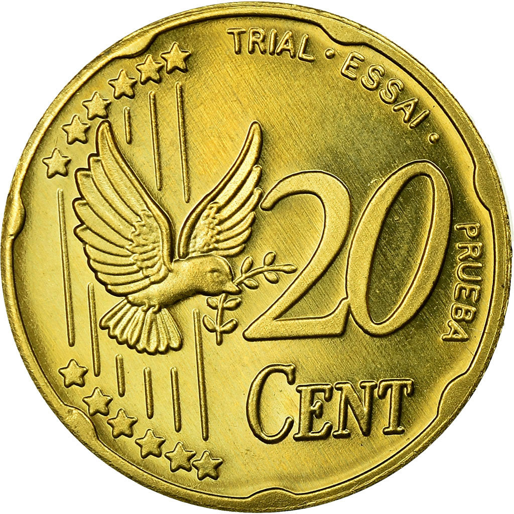 Sweden, Fantasy euro patterns, 20 Euro Cent, 2003, AU(55-58), Brass, KM:Pn5