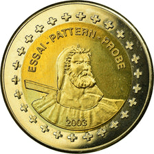 Switzerland, Fantasy euro patterns, 2 Euro, 2003, AU(55-58), Bi-Metallic
